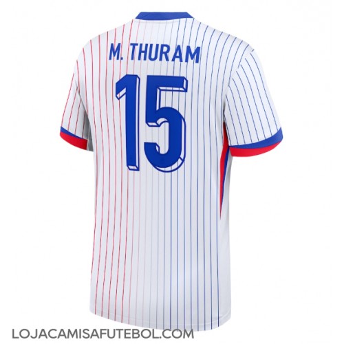 Camisa de Futebol França Marcus Thuram #15 Equipamento Secundário Europeu 2024 Manga Curta